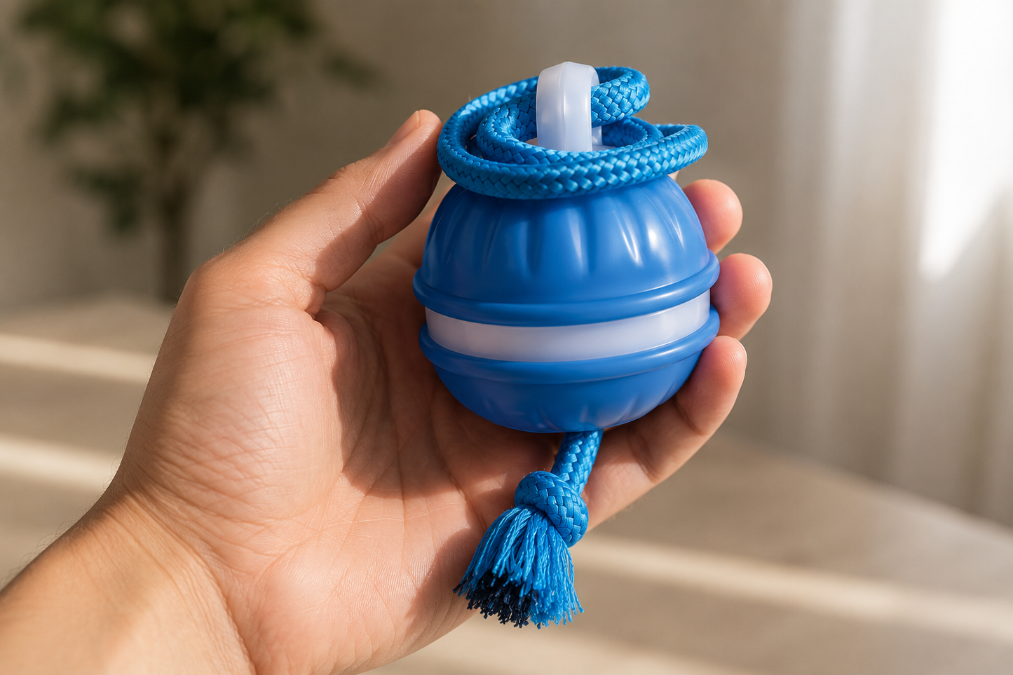 Interactive Dog Toy — Automatic Spinning
Ball with Rope Tails | 3 Play Modes